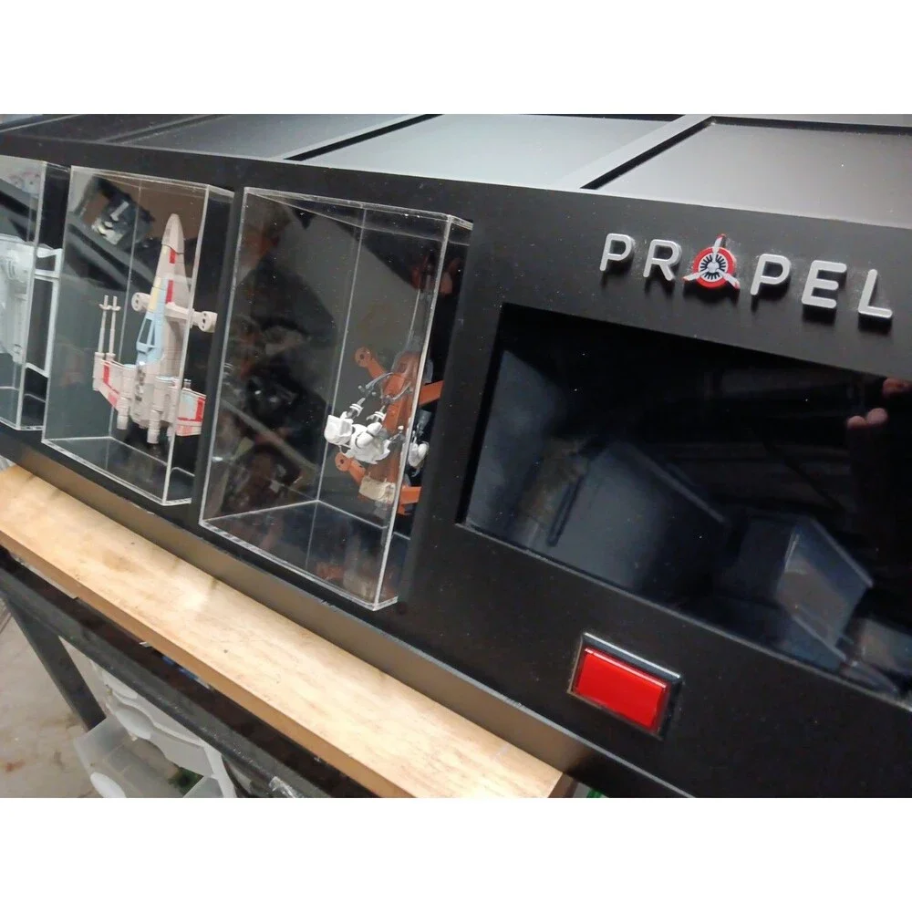 Propel Star Wars T-65 X-Wing Battle/Advance x1/74Z Speeder Bike Display Case